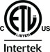 ETL Listed U.S. (C) Intertek